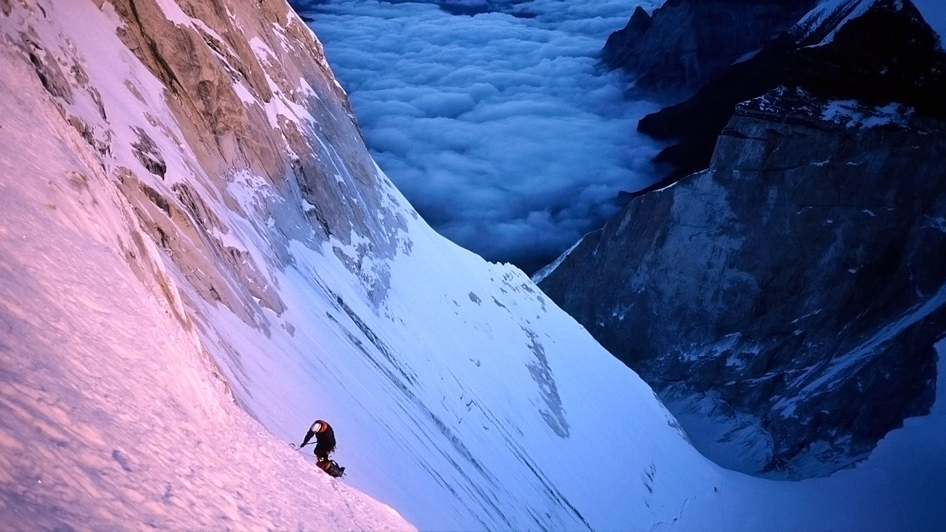 Mike van Berkel boven ijsgoot, Thalay Sagar