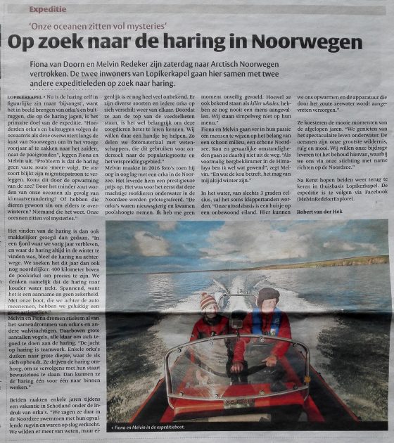 Het Kontakt: Op zoek naar haring in Noorwegen