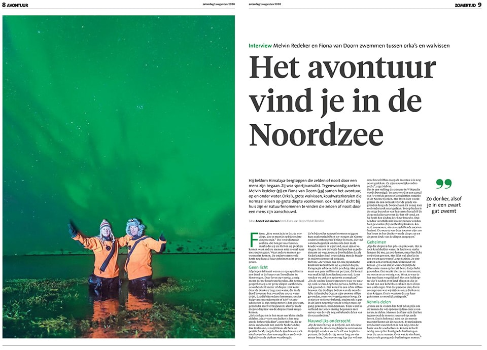 Noordhollands Dagblad: avontuur in de Noordzee