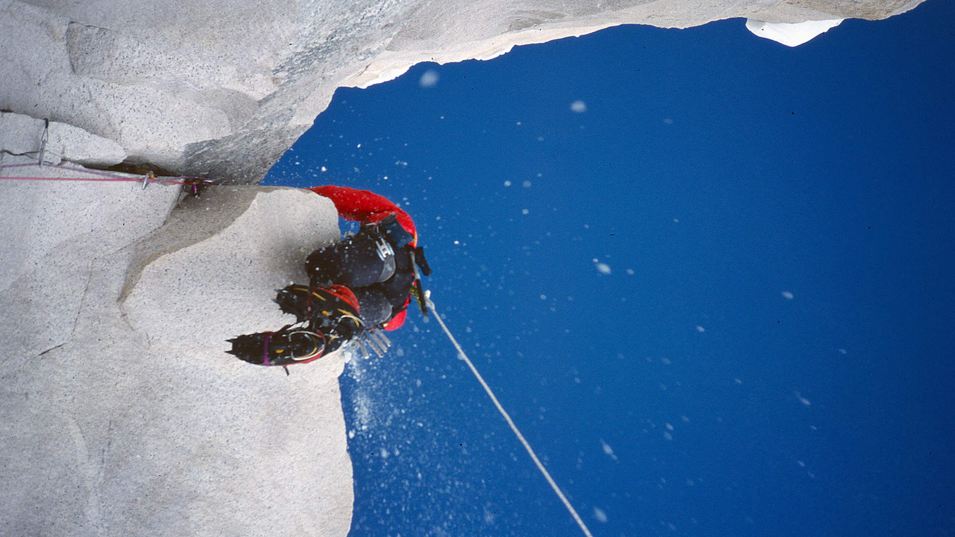 Overhang op 6450m hoogte, Thalay Sagar