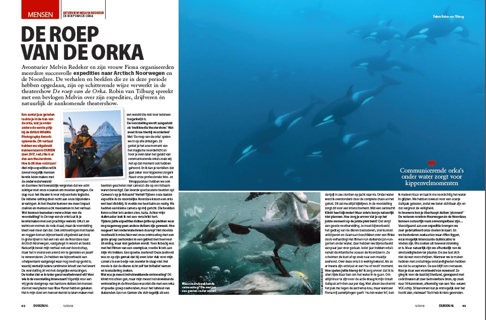 Duiken magazine: De Roep van de Orka