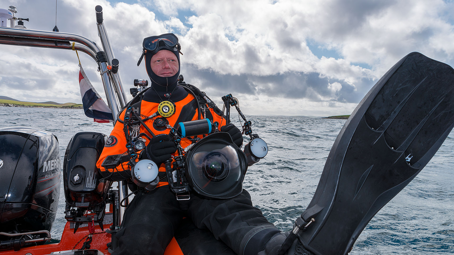 Duikexpedities Noordzee - Melvin Redeker met duikuitrusting