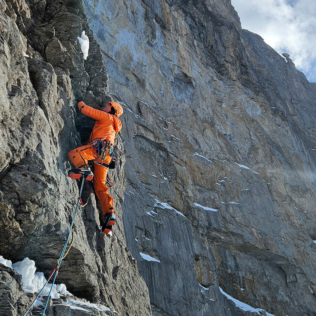 Melvin Redeker beklimt de Eiger noordwand