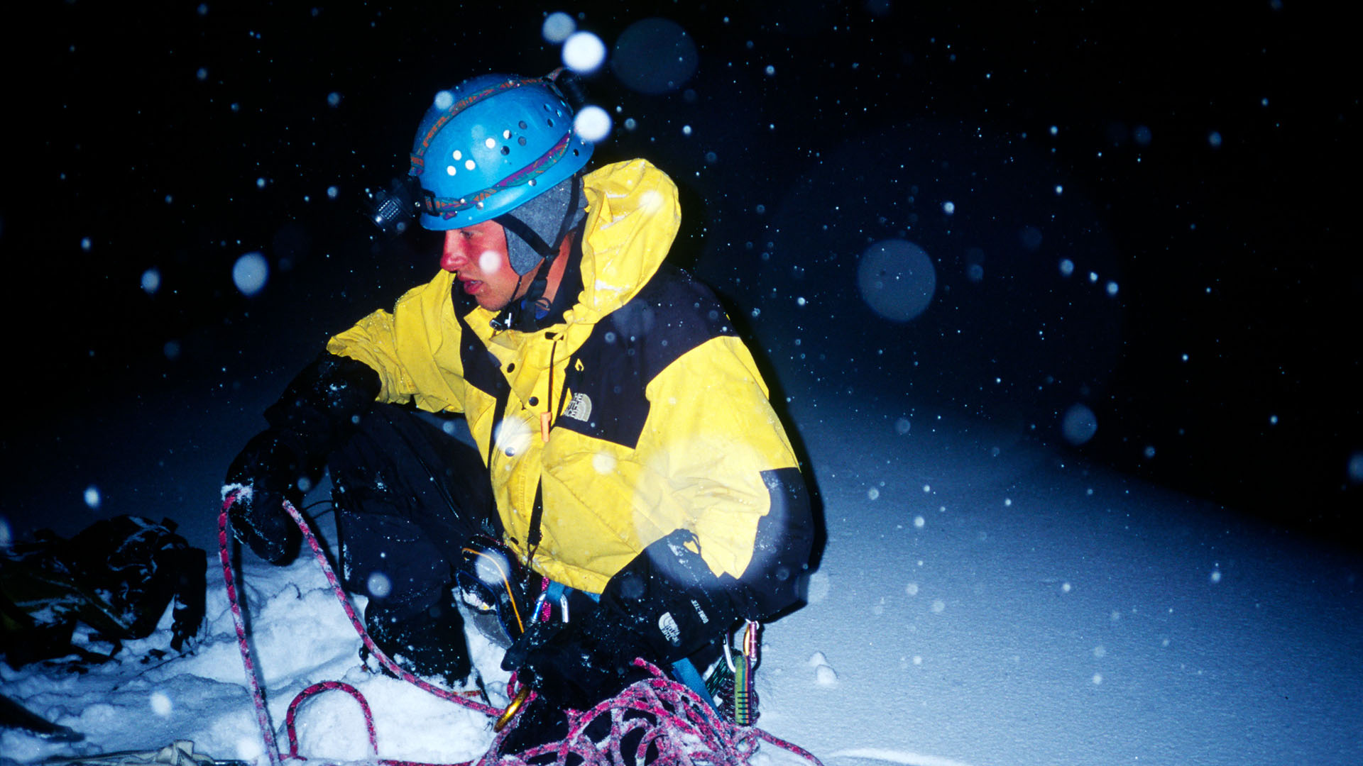 Shani expeditie - Andreas Amons sneeuwval NO pijler - bergbeklimmer Melvin Redeker